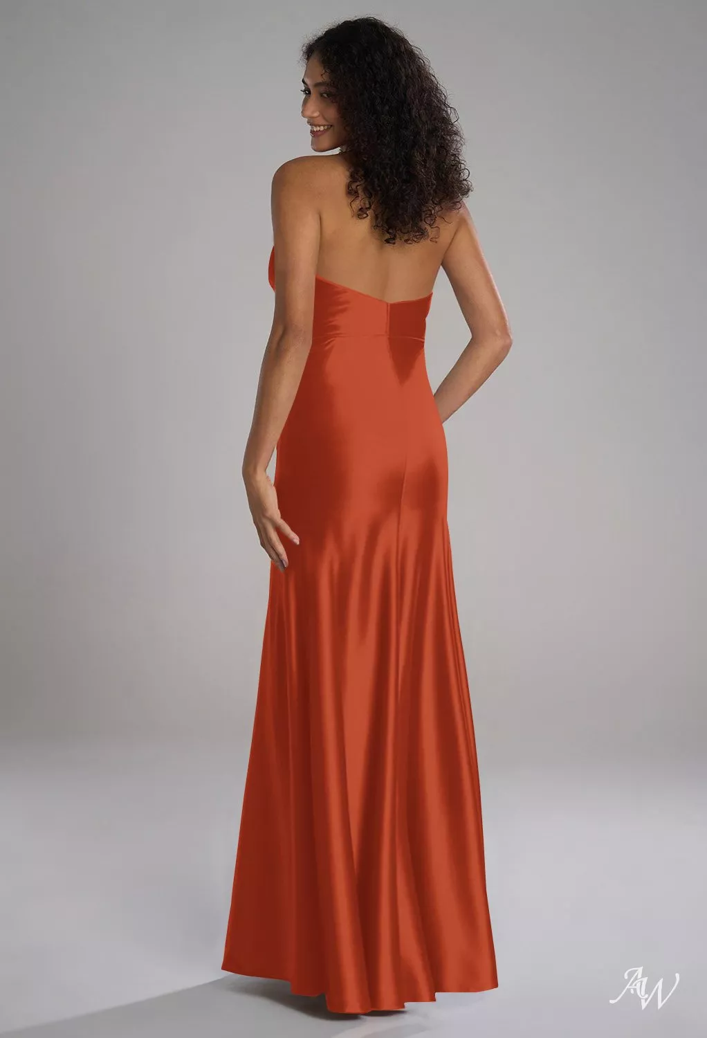 tangerine satin dress Coda Mini Dress in Satin Tangerine