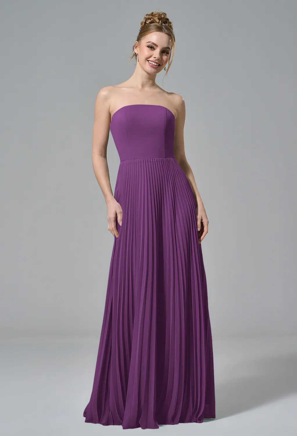 sachin and babi light blue dress Sara A-Line Chiffon Maxi Dress Lilac | Wedding Guest Dress | A-Line main image 0