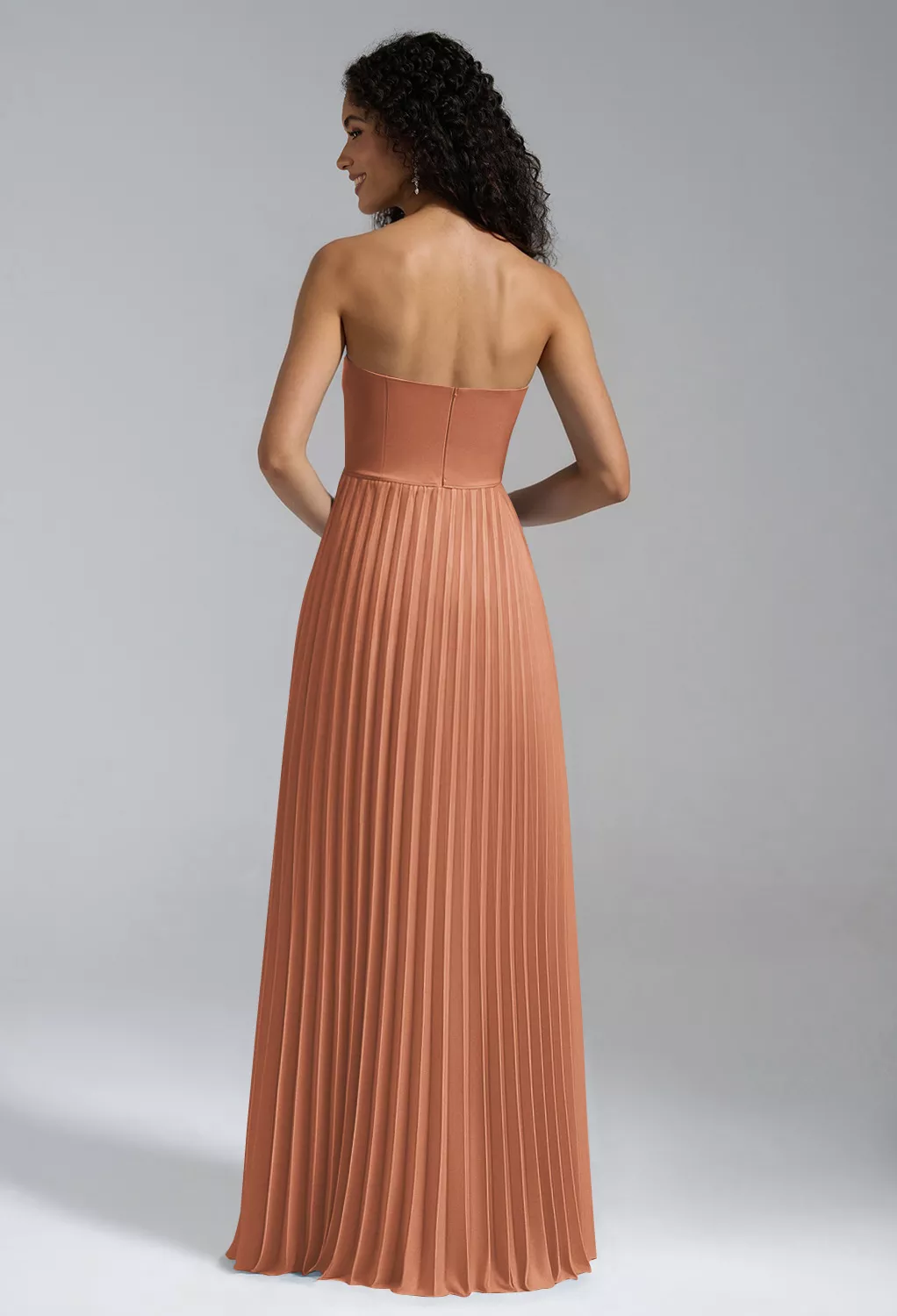 Raw Sienna Long Bridesmaid Dresses | AW.Bridal