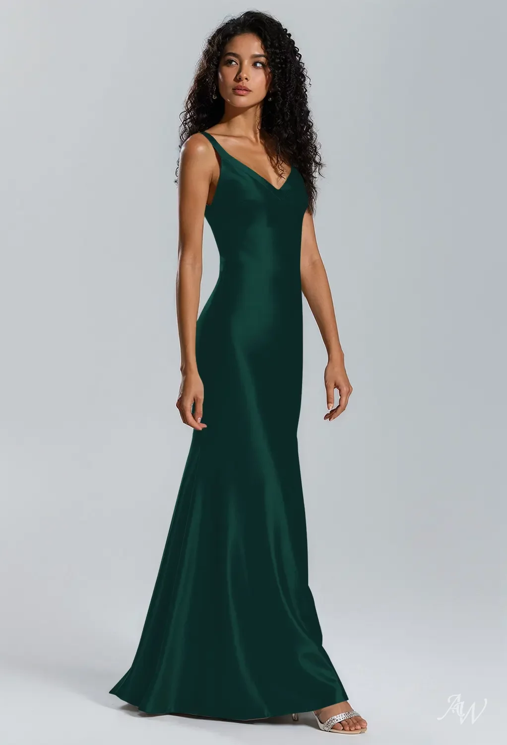 prom dress shops in bowling green ky Secret Sweetheart Neckline Split Maxi Dress Hunter Green main image 1