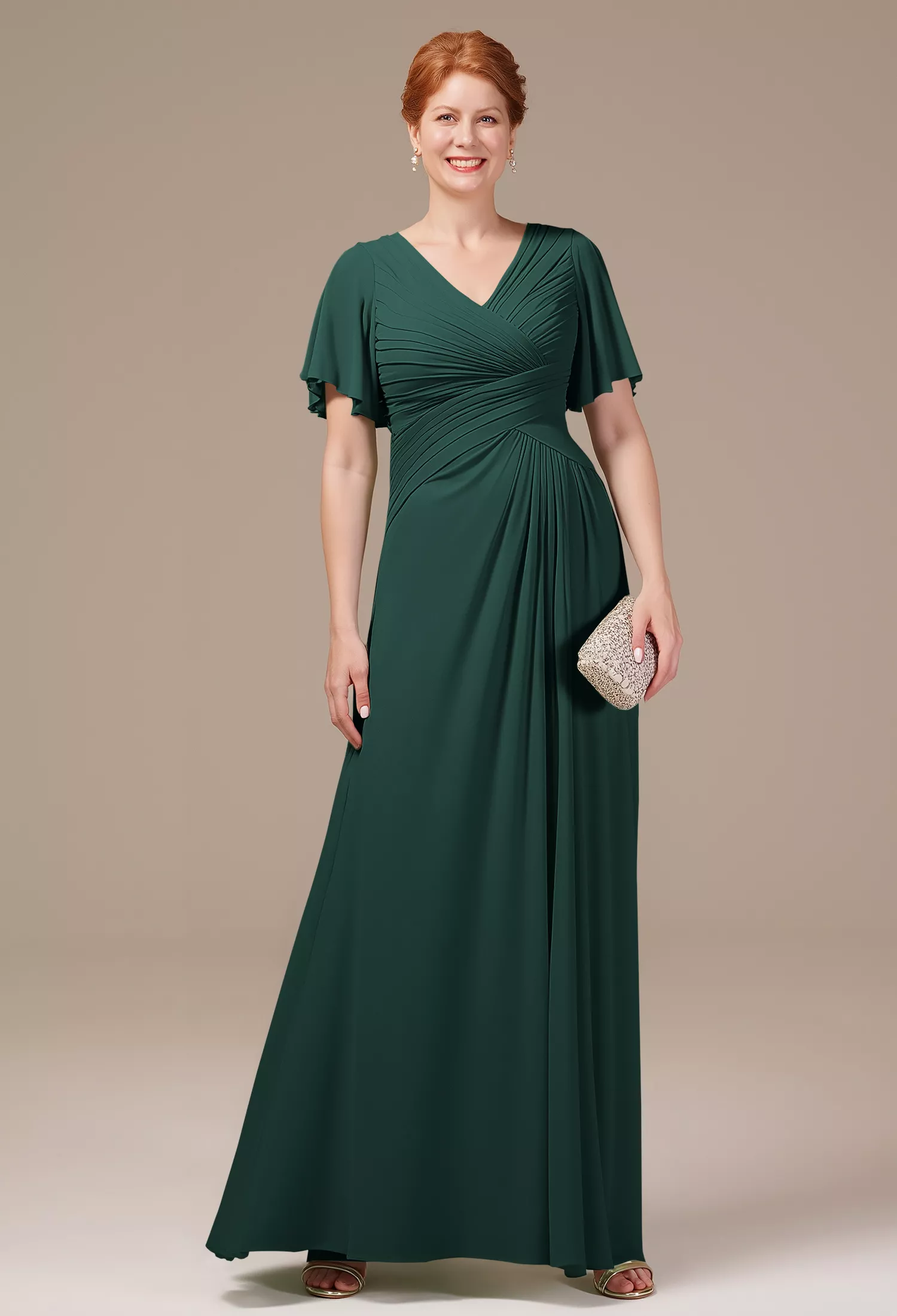 Dark Emerald Mother of the Bride/Groom Dresses | AW.Bridal