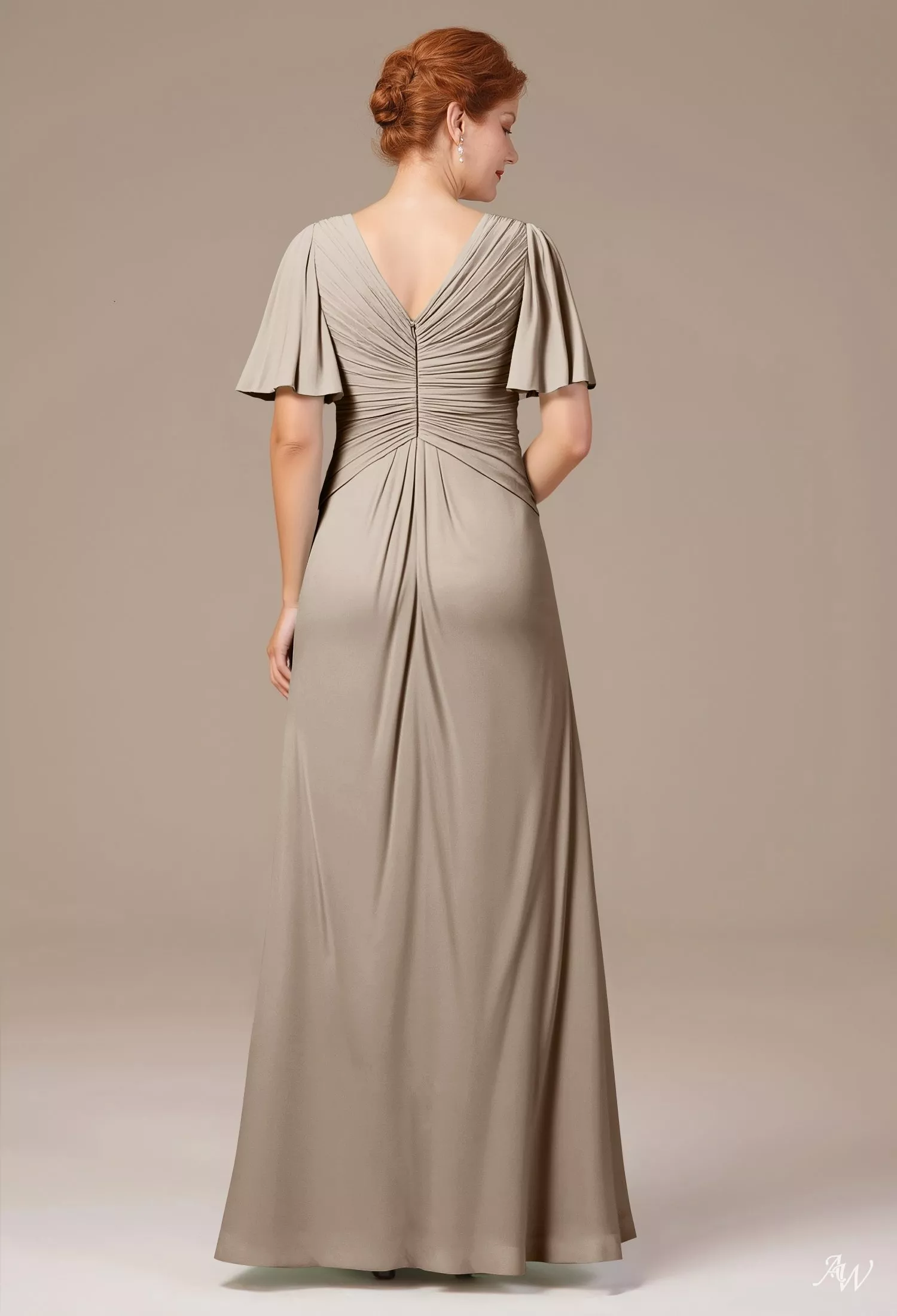 AW Tori Taupe Mother of the Bride Dresses | AW.Bridal