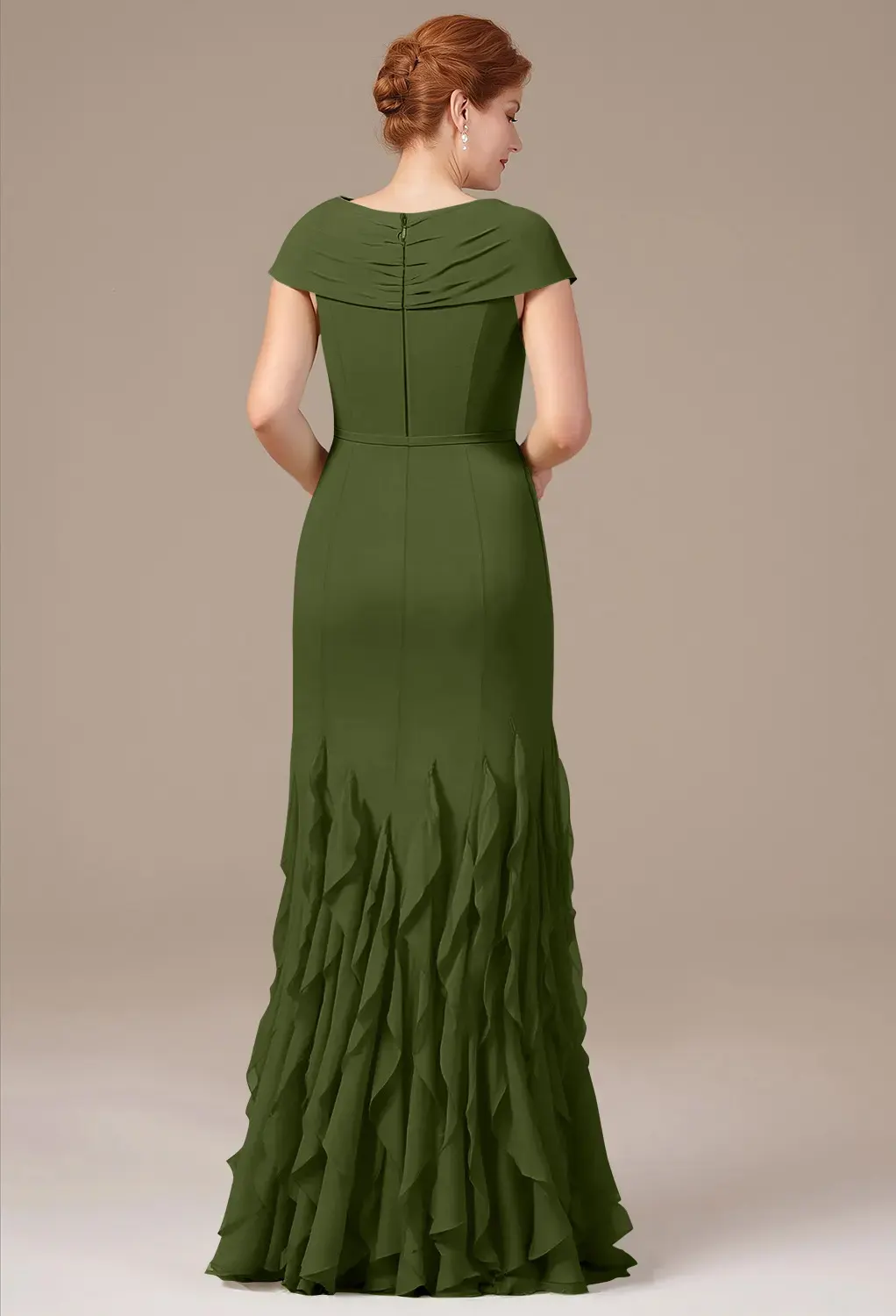 Green Olive Mother of the Bride/Groom Dresses | AW.Bridal