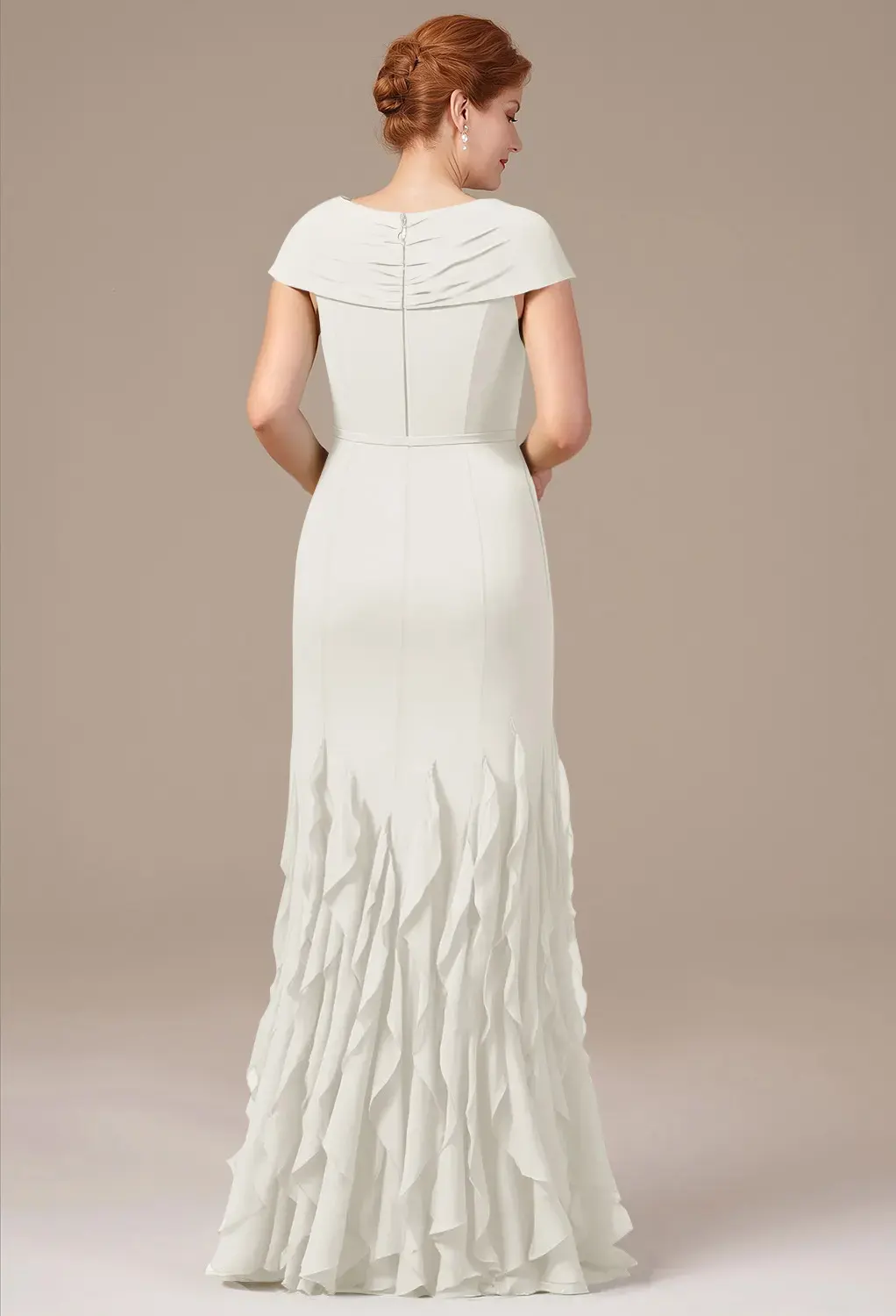 chinese dress ladies Elegant Sheer-Sleeved Lace A-Line Wedding Dress main image 0