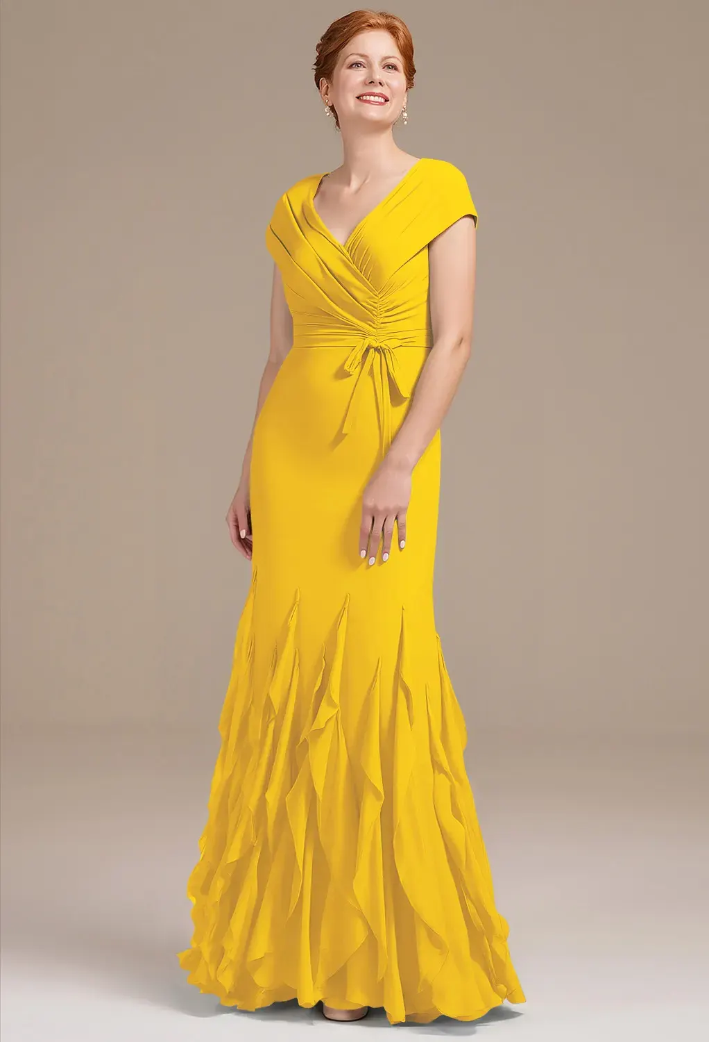 Mustard Yellow Mother of the Bride/Groom Dresses | AW.Bridal