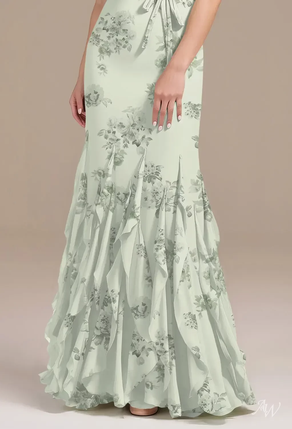 sachin and babi light blue dress AW.Bridal Mermaid V-Neck Floor Length Short Sleeves Ruching Ruffles Floral Mother of The Bride Dresses Floral Dress Pistachio Green Penoy Size 8