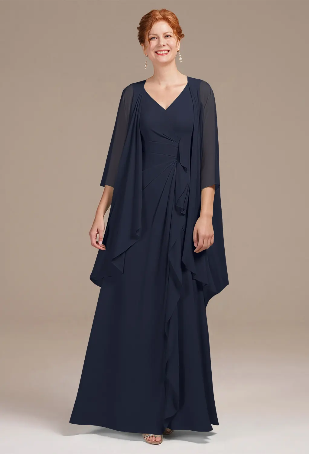 Dark Navy Mother of the Bride/Groom Dresses | AW.Bridal