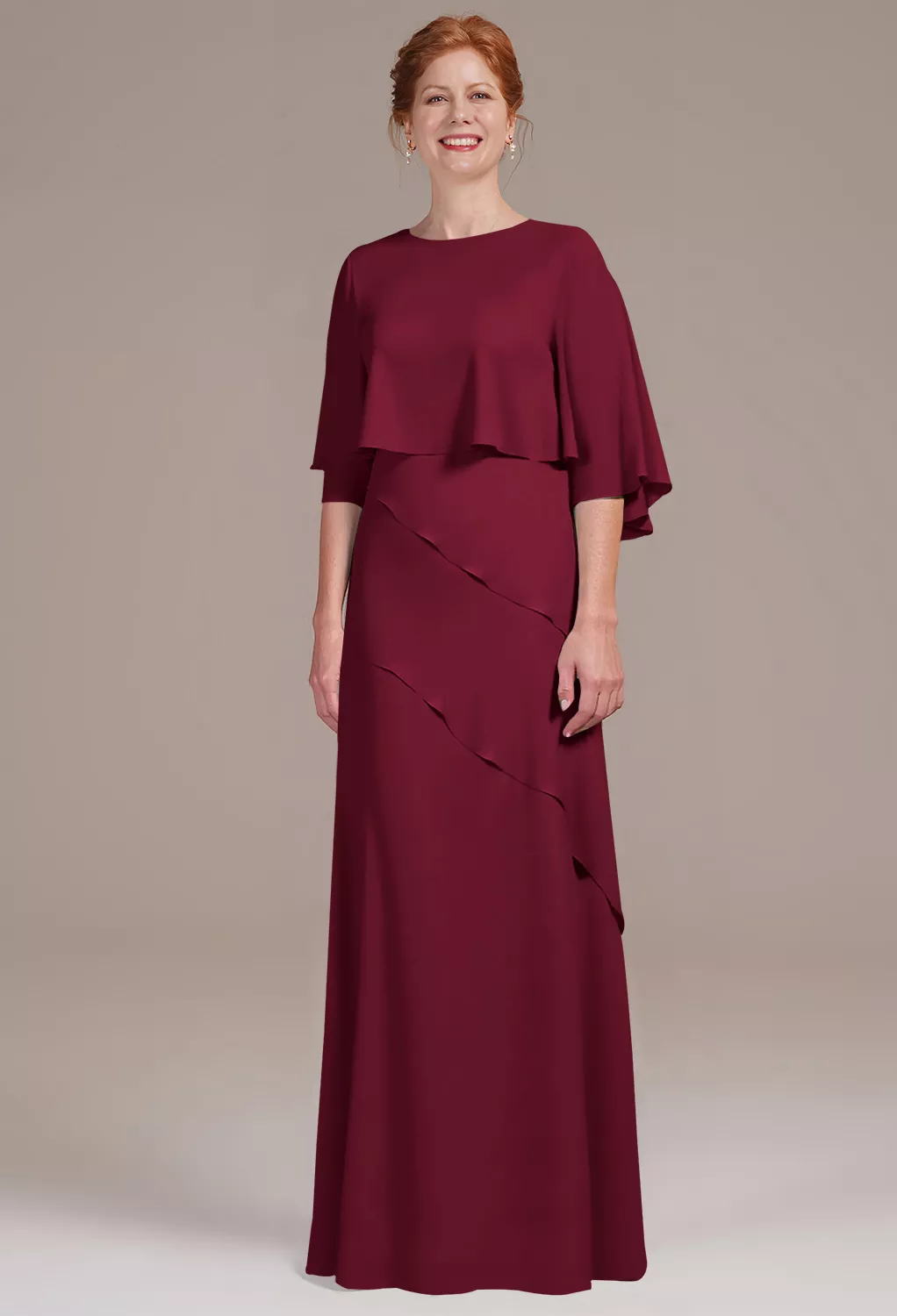 Burgundy Mother of the Bride/Groom Dresses | AW.Bridal