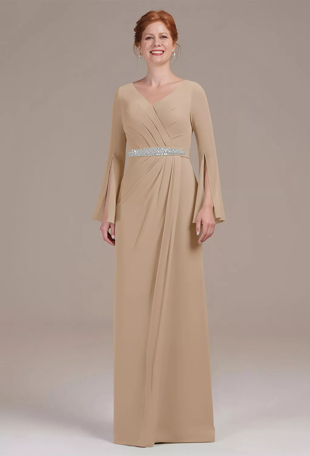 Champagne Mother of the Bride/Groom Dresses | AW.Bridal