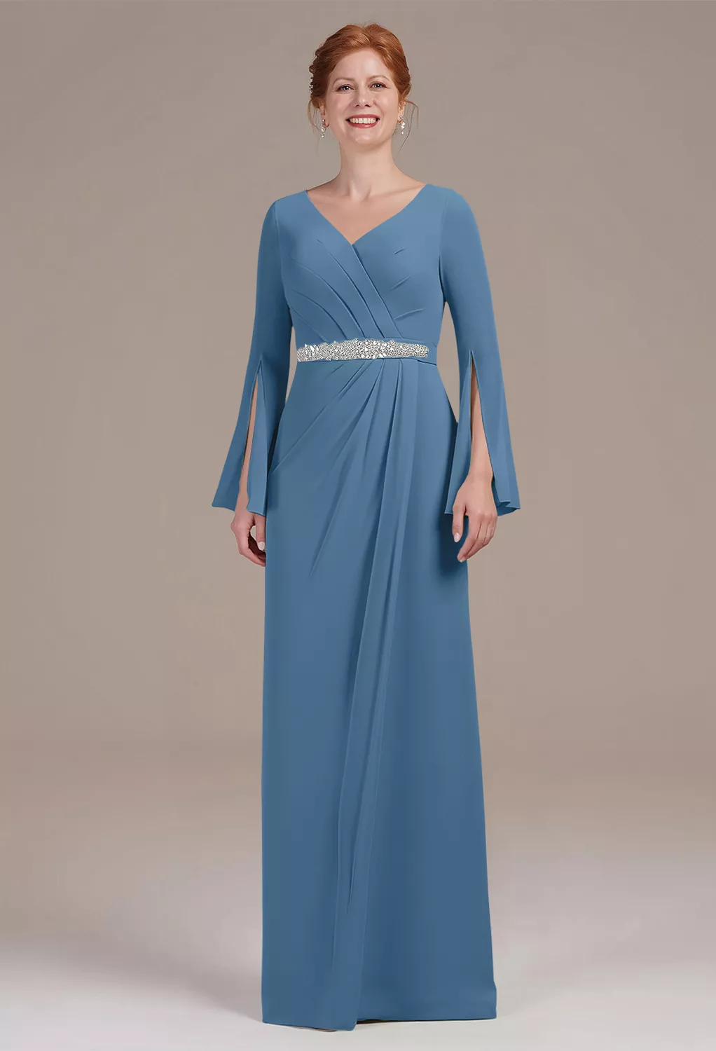 Dusty Blue Mother of the Bride/Groom Dresses | AW.Bridal