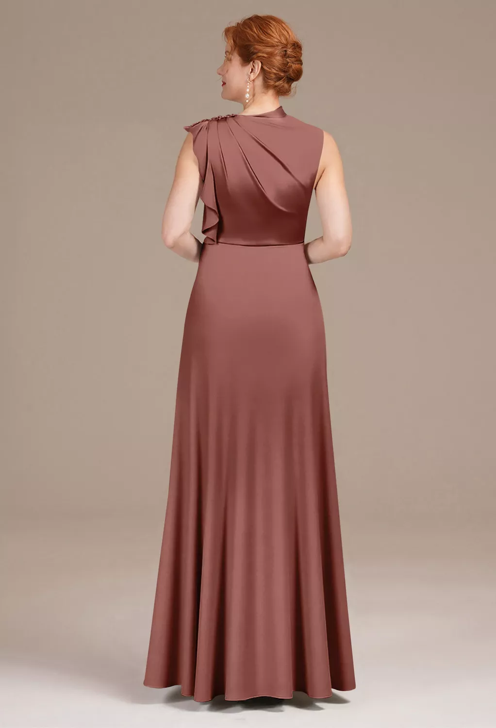 green emerald velvet dress Ladivine by Cinderella Divine CD0102 10 / Mauve