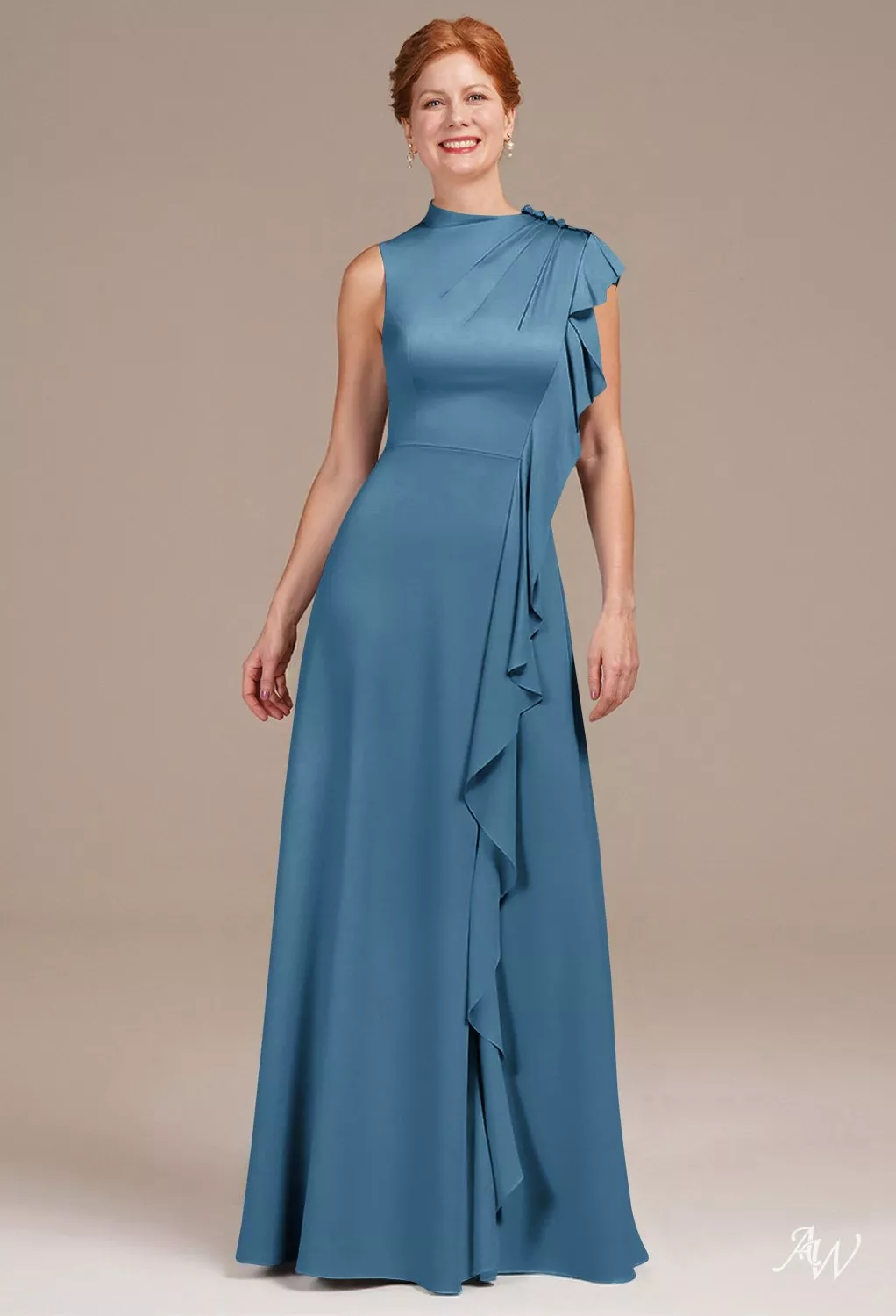 ink blue mother of the bride dresses AW Aston Dress