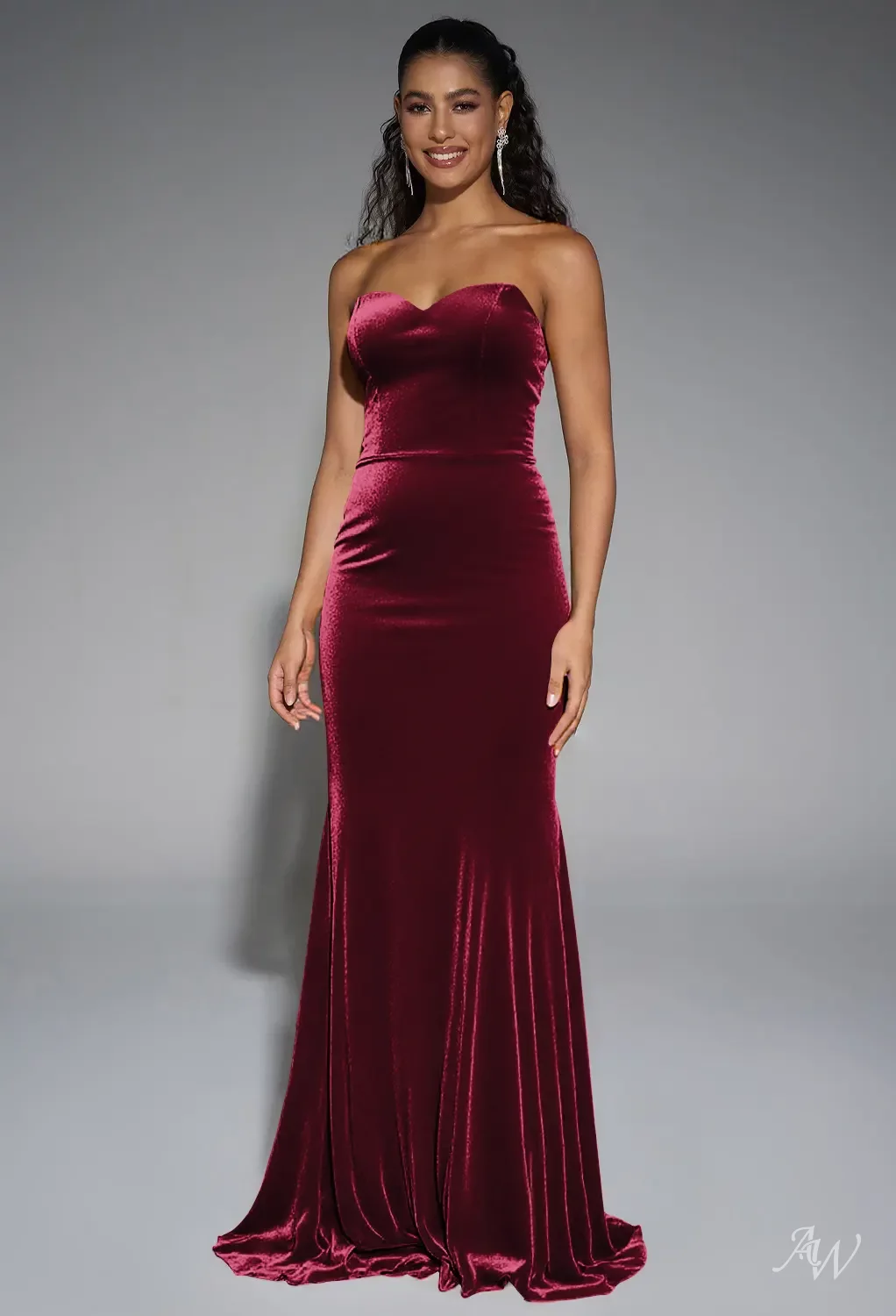 burgundy babydoll dress Pirouette Babydoll Dress - Fleur d'amour main image 1