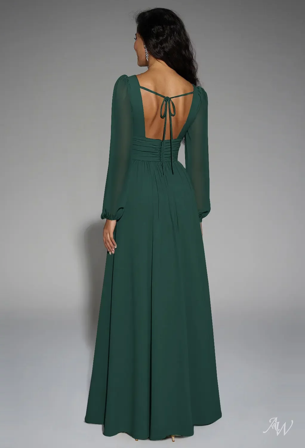 AW Elspeth Dark Emerald Bridesmaid Dresses | AW.Bridal