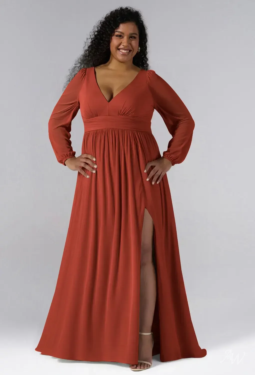 plus size rust bridesmaid dresses Plus Size Terra Strapless Dress main image 1