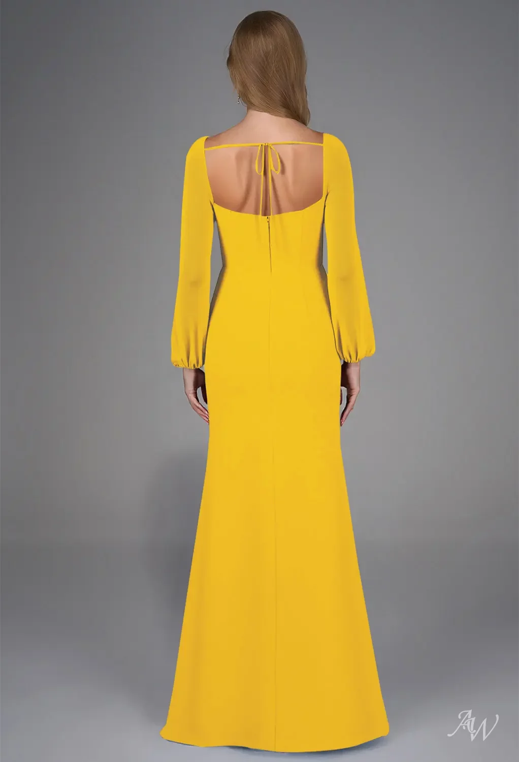 navy blue long prom dress Open-Back Long Navy Blue Prom Dress with High Neck Navy / 11 main image 0