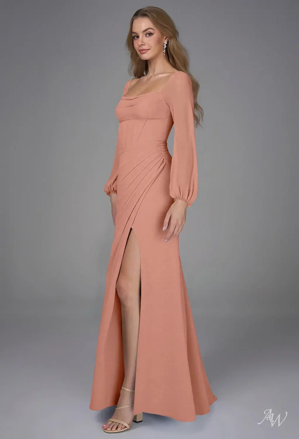 rose pink dresses for women KaLI_store Formal Dresses for Women Evening Party Women's Halter Neck Split  Party Maxi Long Formal Dress Pink,3XL