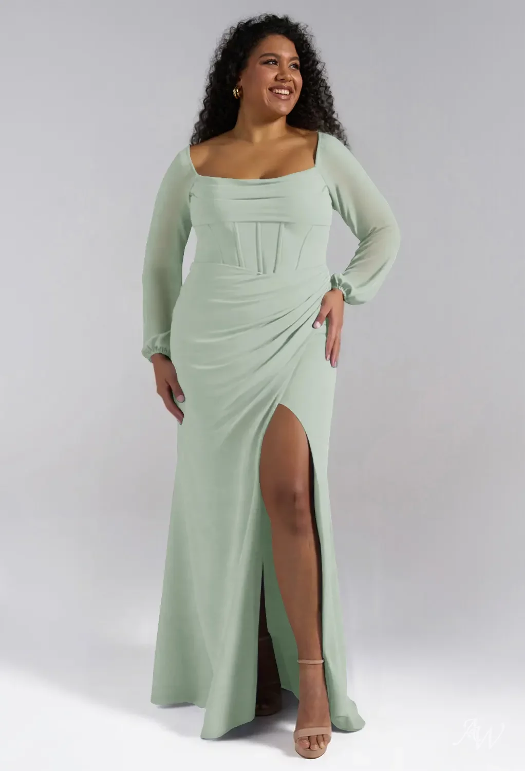 plus size sage green bridesmaid dresses | Sage Dresses chrismas party dress Sage Green Dresses - Ever-Pretty