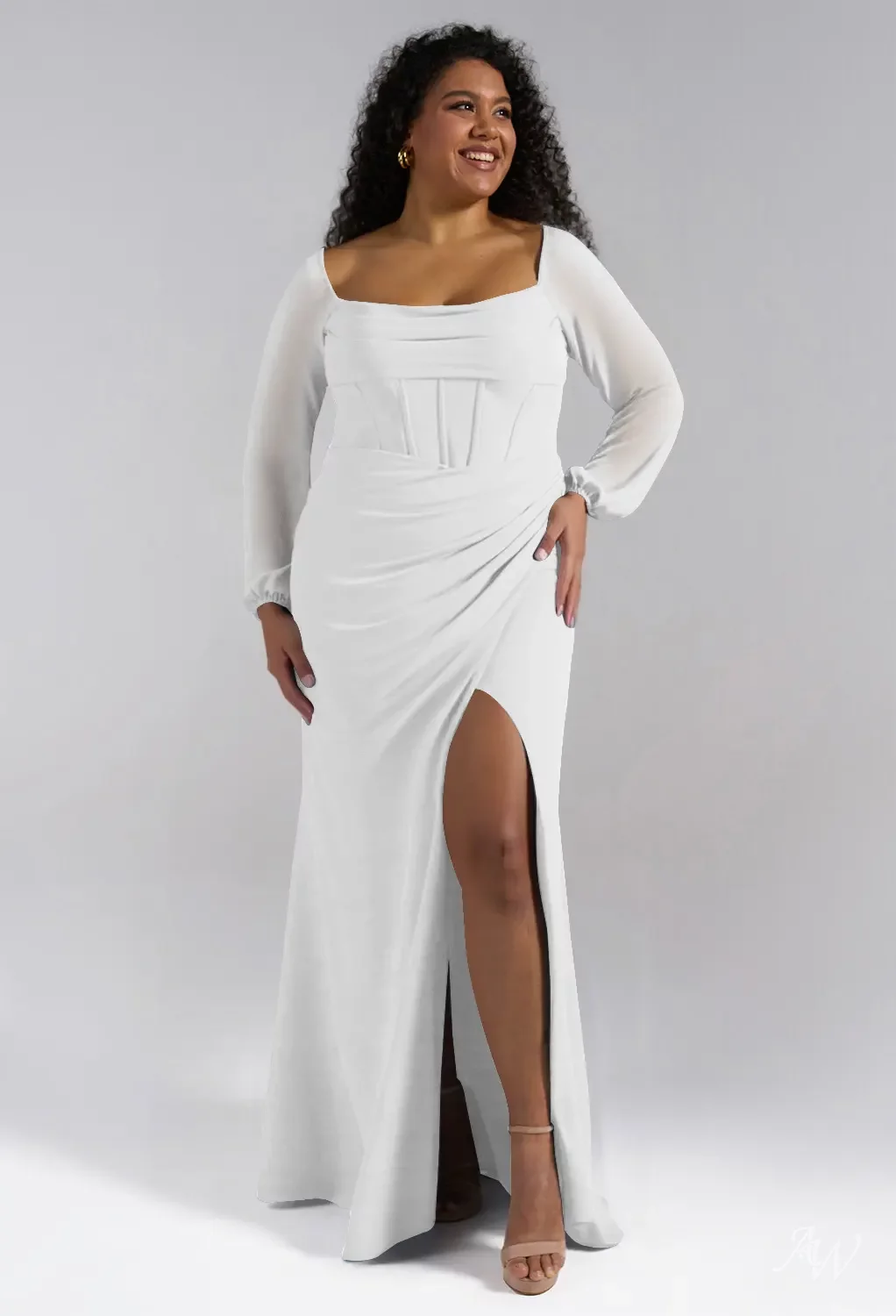 AW Kirsten White Bridesmaid Dresses | AW.Bridal