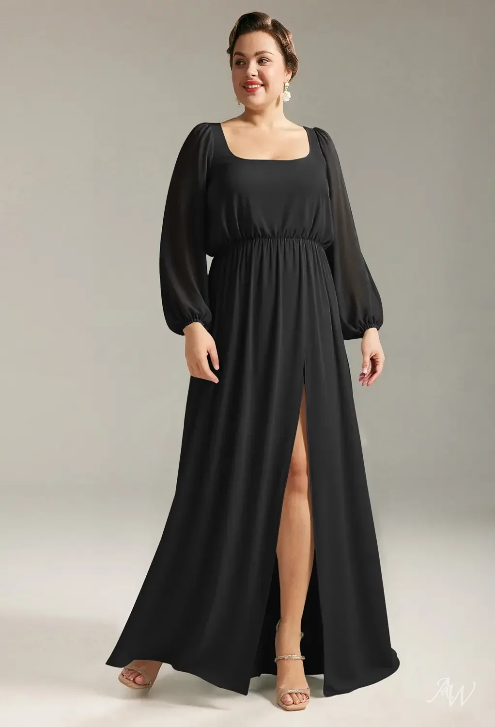 AW Roseanna Black Bridesmaid Dresses | AW.Bridal