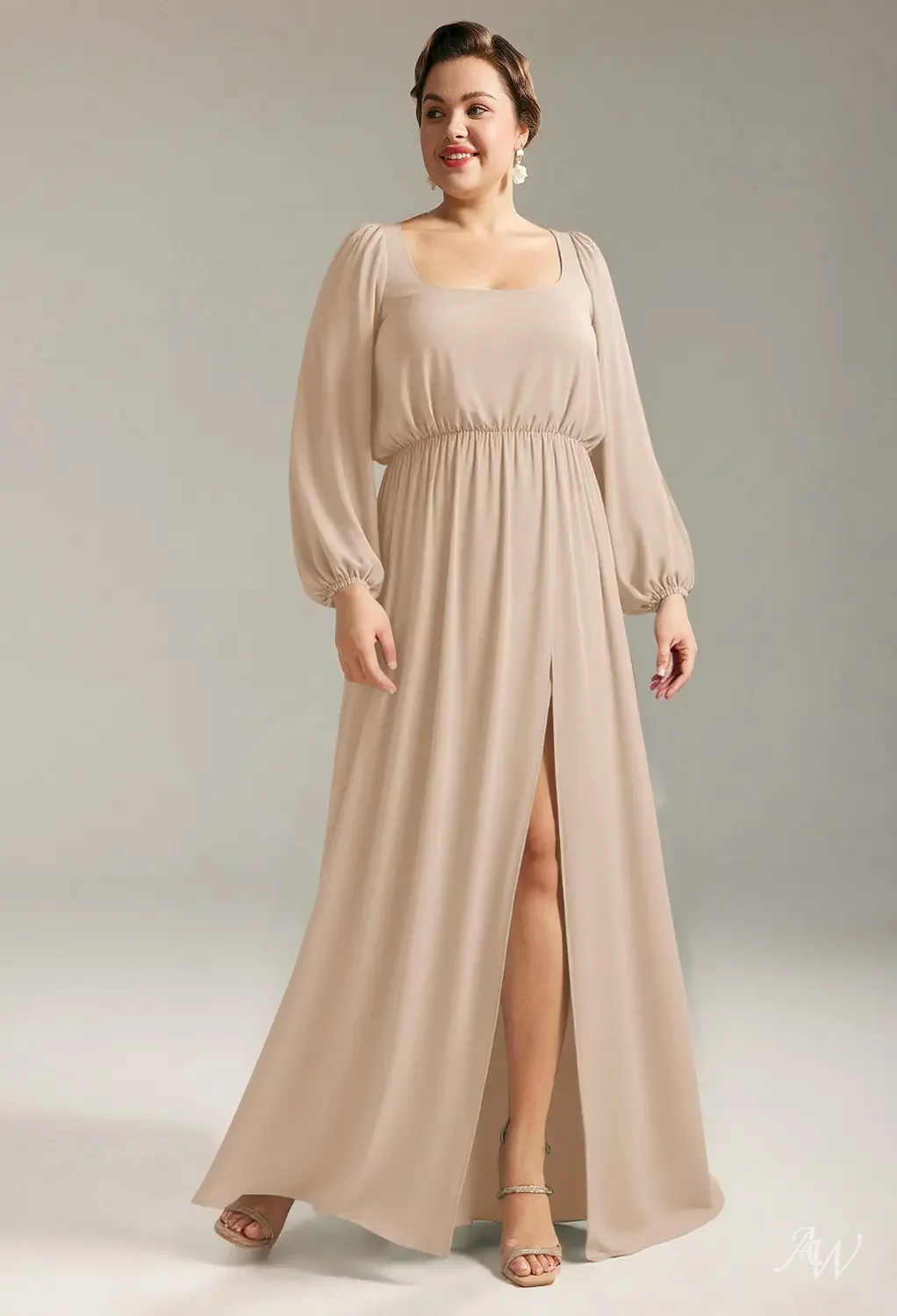 blue dress for baby girl Champagne Off the Shoulder Mermaid Satin Plus Size Elegant Long Formal –  bridalsew main image 0