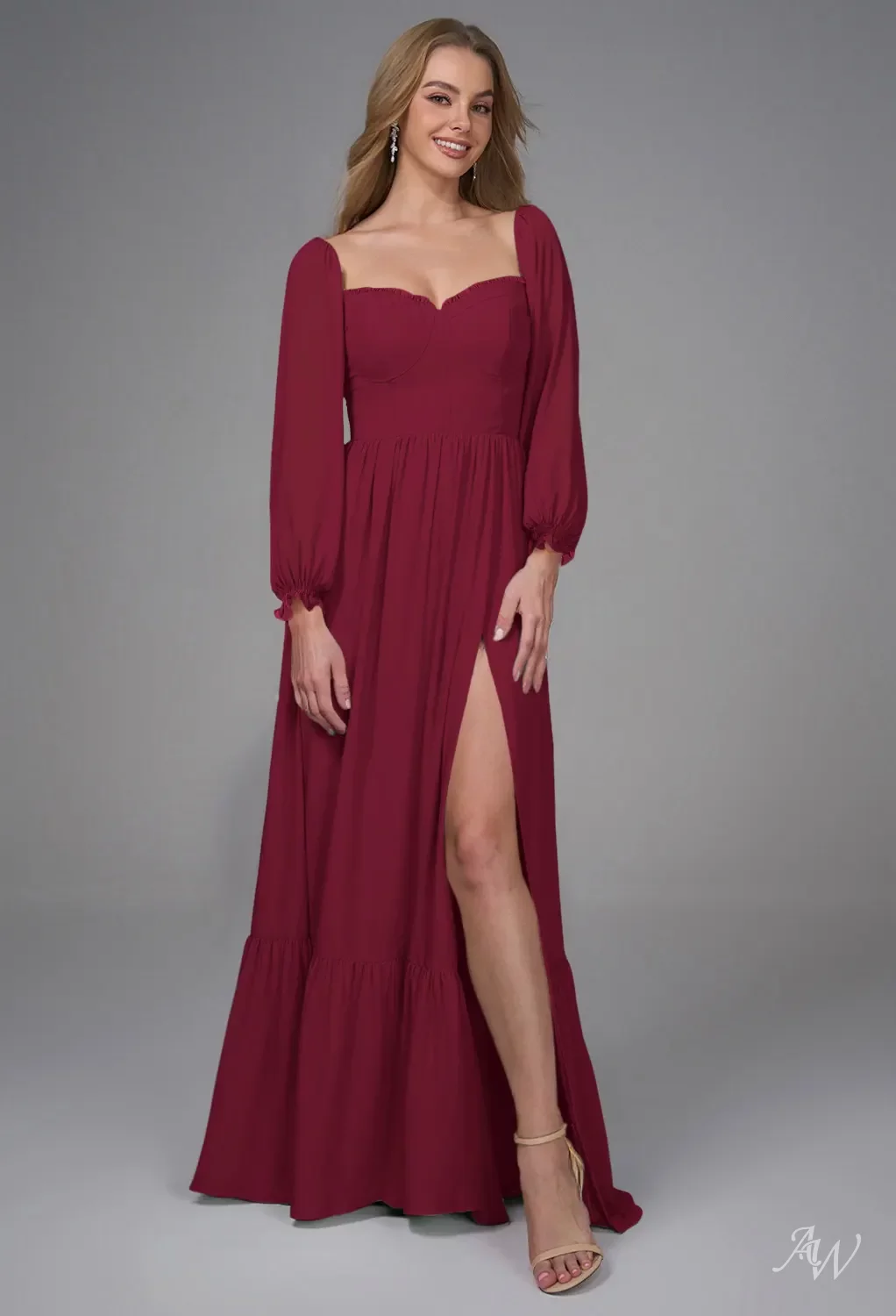 cheap maroon bridesmaid dresses Off Shoulder Burgundy Mermaid Long Cheap Custom Satin Bridesmaid Dress –  MarryLover