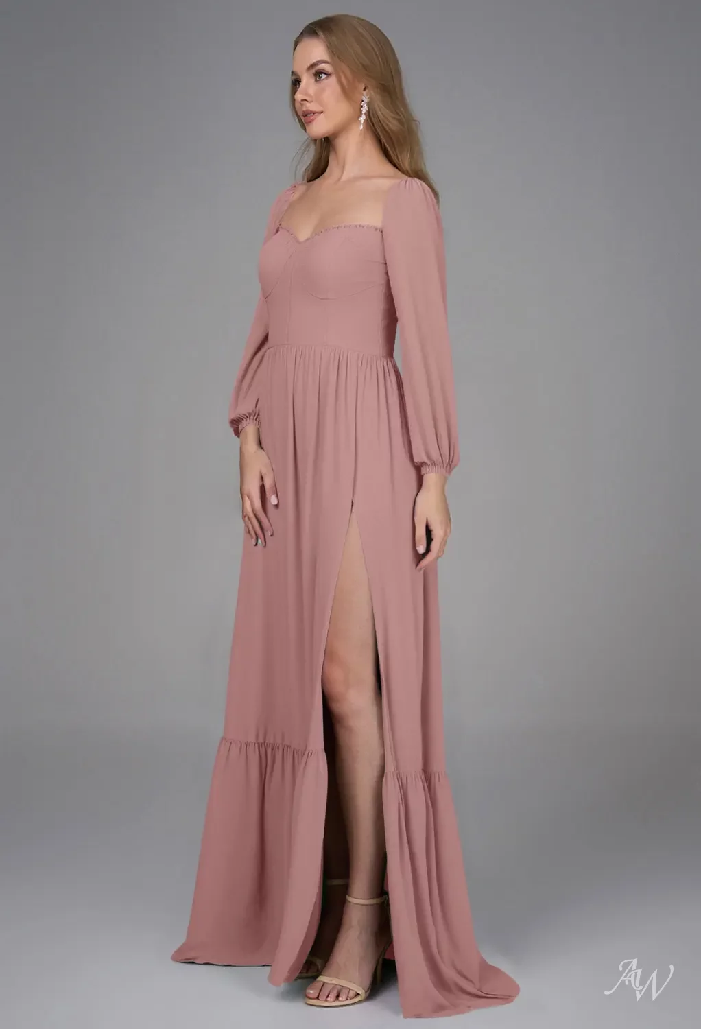 AW Aceily Dusty Rose Bridesmaid Dresses