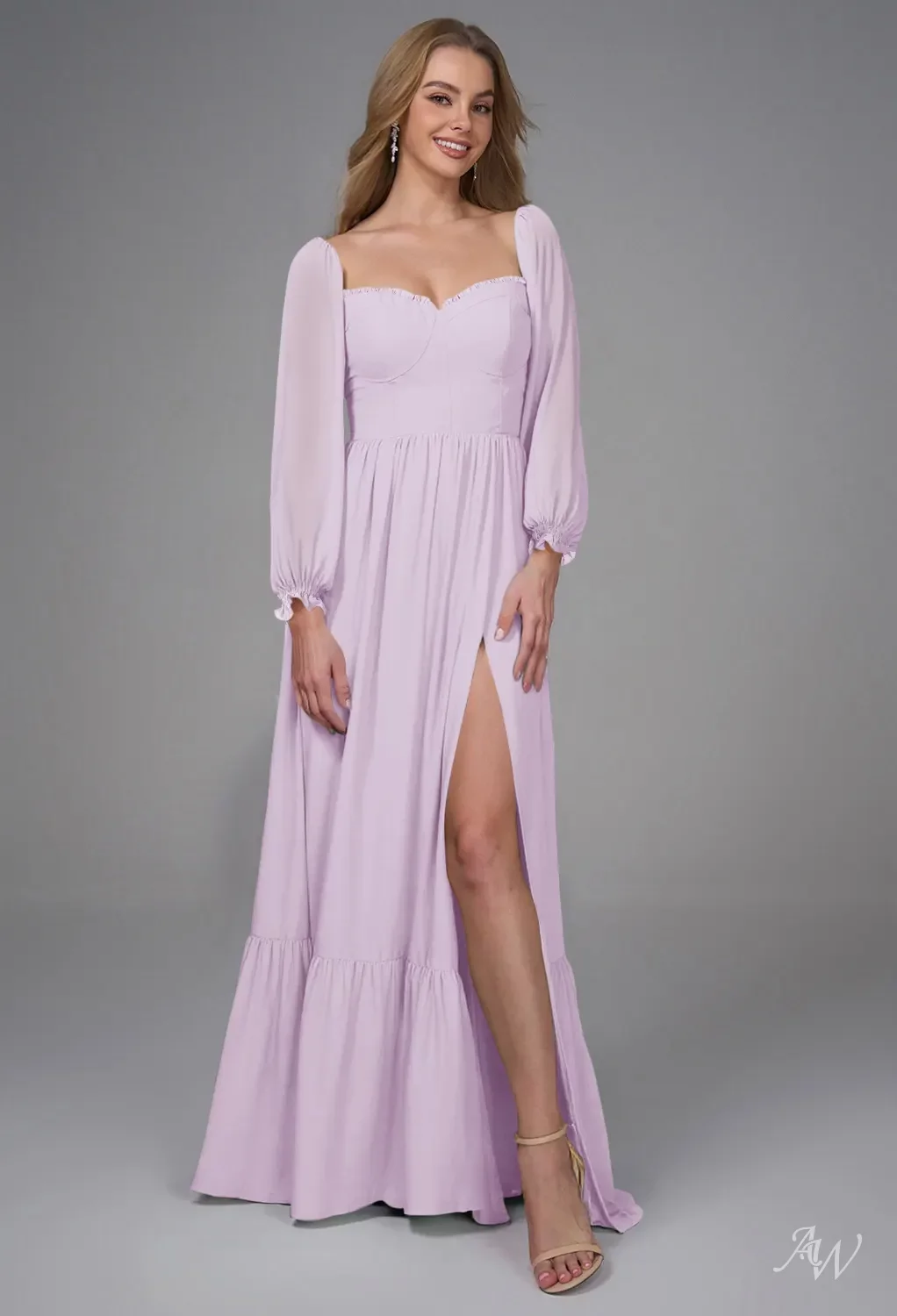 how to make bridesmaid dress bigger Bridgerton Pink Pale Lilac Regency Wedding Dress With Lace- Regency Era Ball Gown Plus Size main image 0
