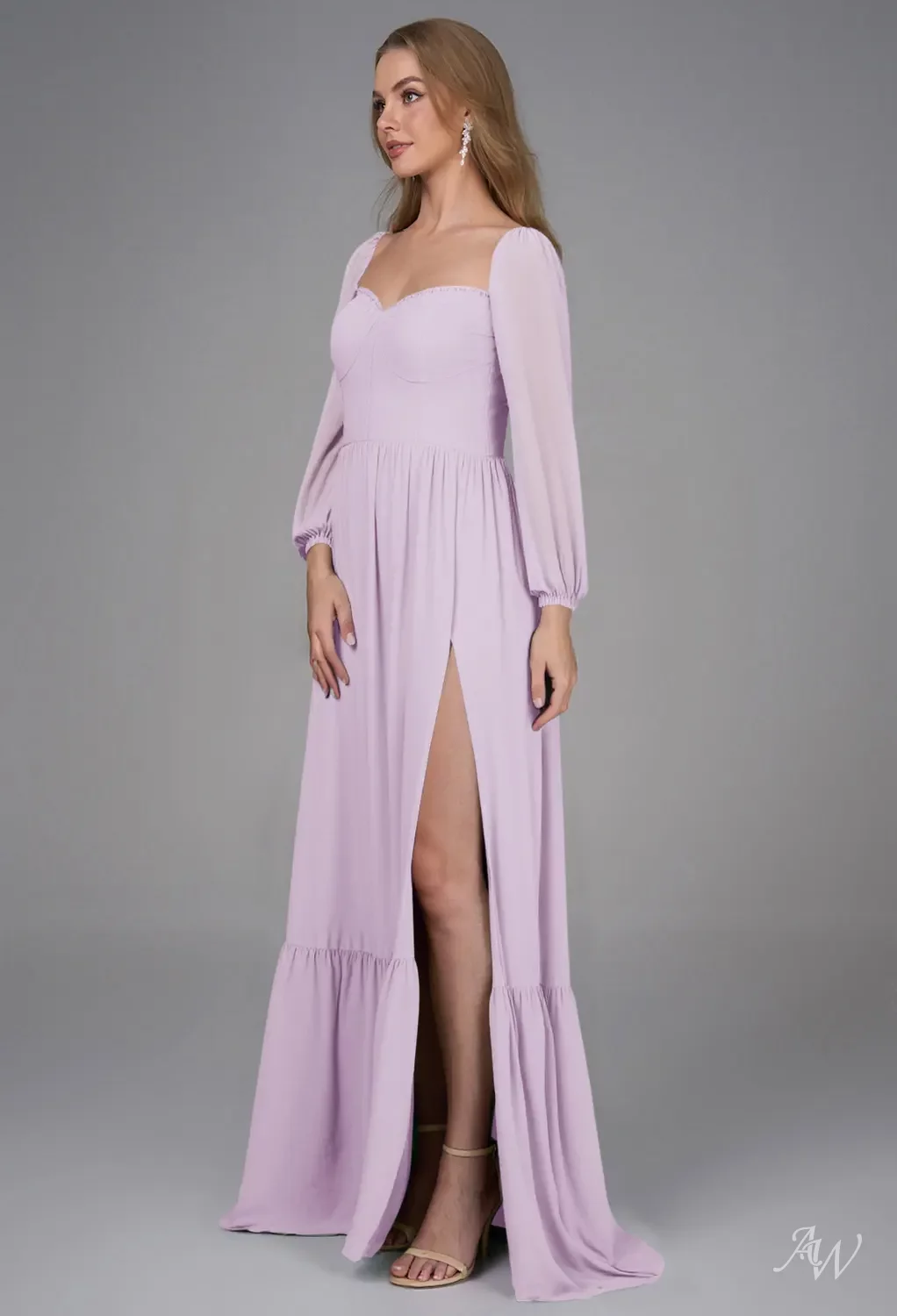 purple empire waist bridesmaid dresses Ever-Pretty Chic Sleeveless A-line Chiffon Waist Ribbon Decoration Maxi Mother of the Bride Dress