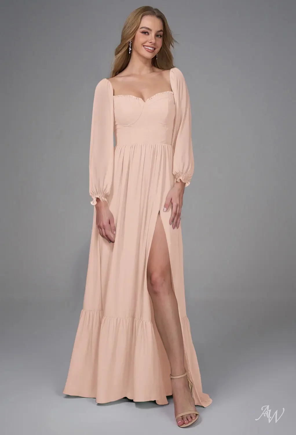 AW Aceily Pearl Pink Bridesmaid Dresses | AW.Bridal