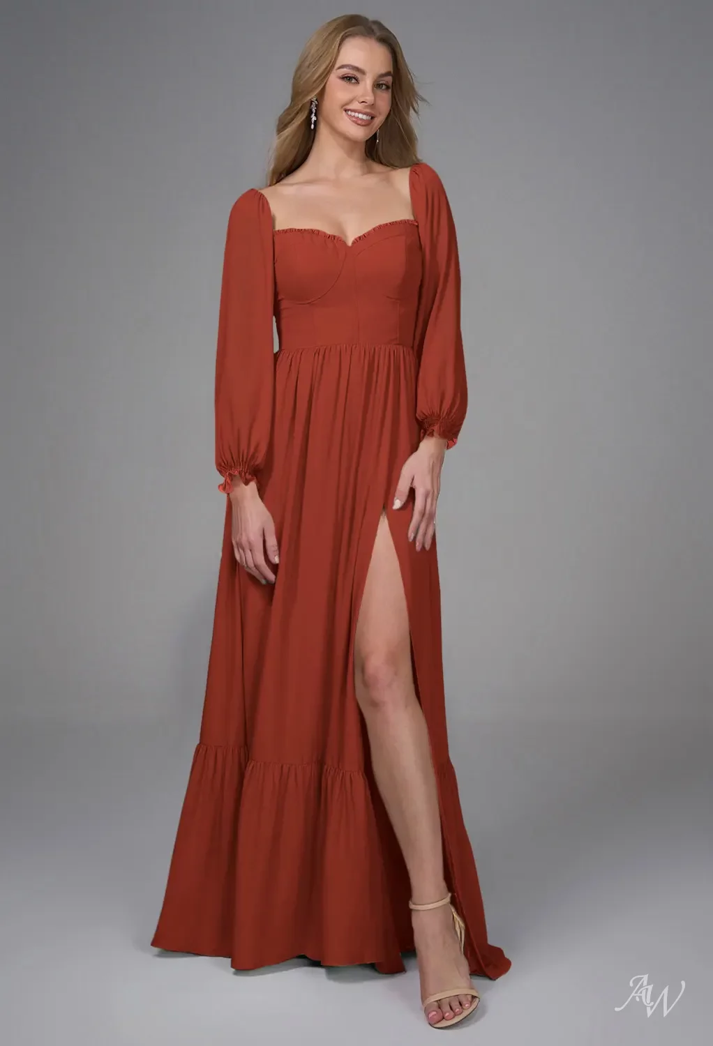 rust bridesmaid dress plus size Plus Size Bridesmaid Dresses Satin Off The Shoulder – Lisposa