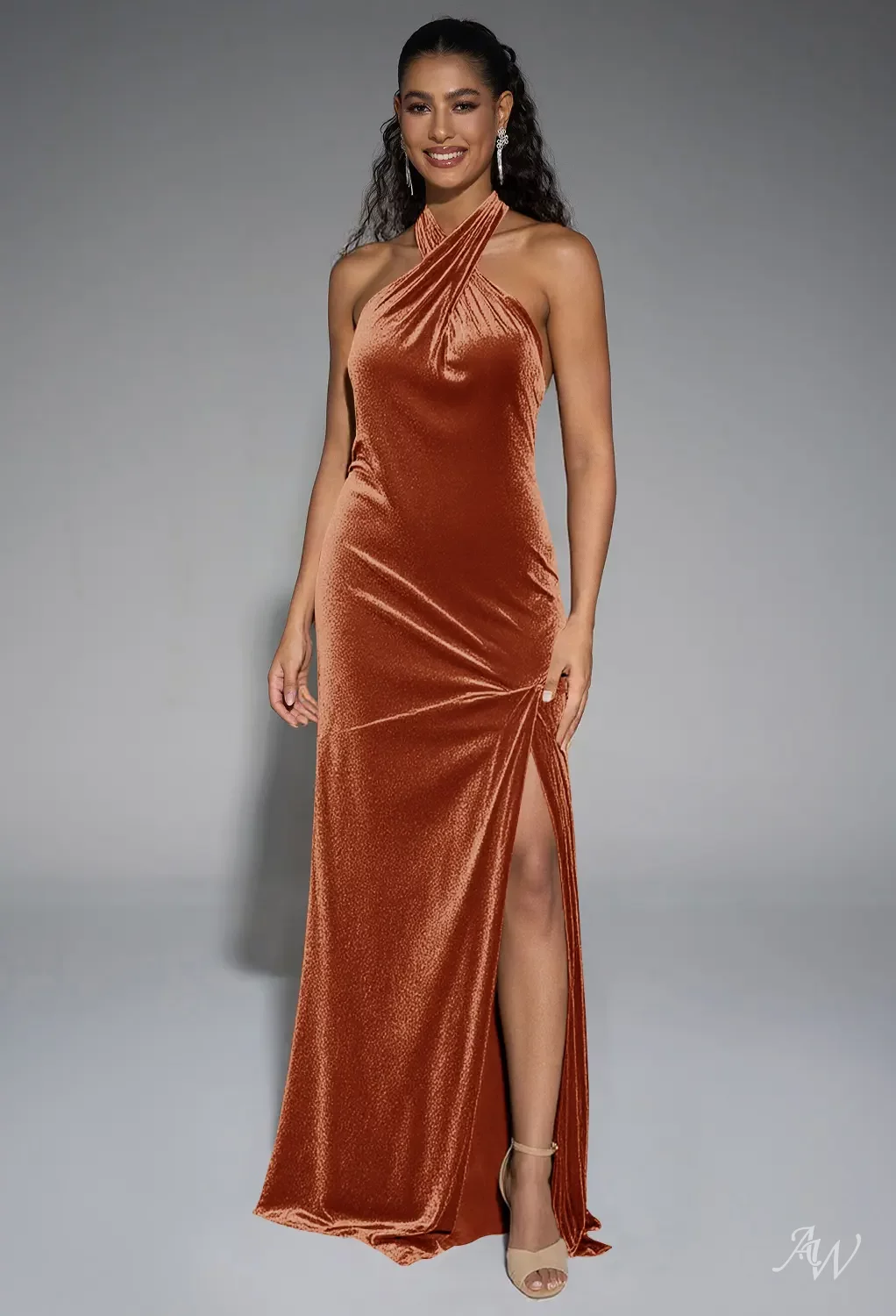 AW Janie Burnt Orange Bridesmaid Dresses | AW.Bridal