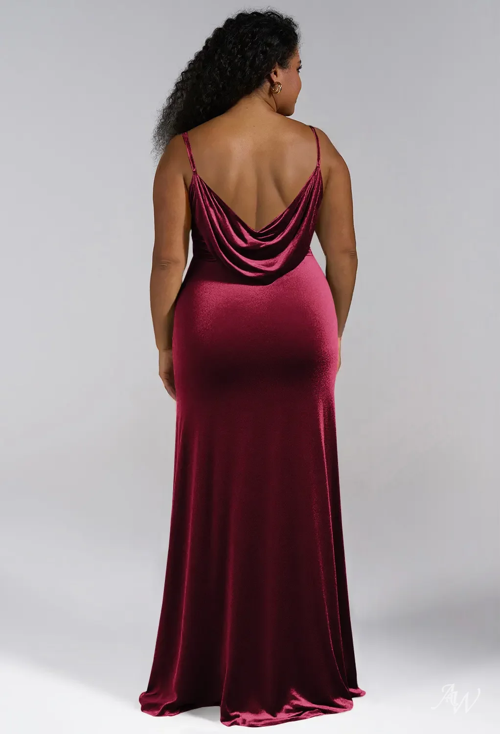 low cut burgundy dress Halter Plunging V-neck A-line Burgundy Lace Dress for Prom Party   loveangeldress