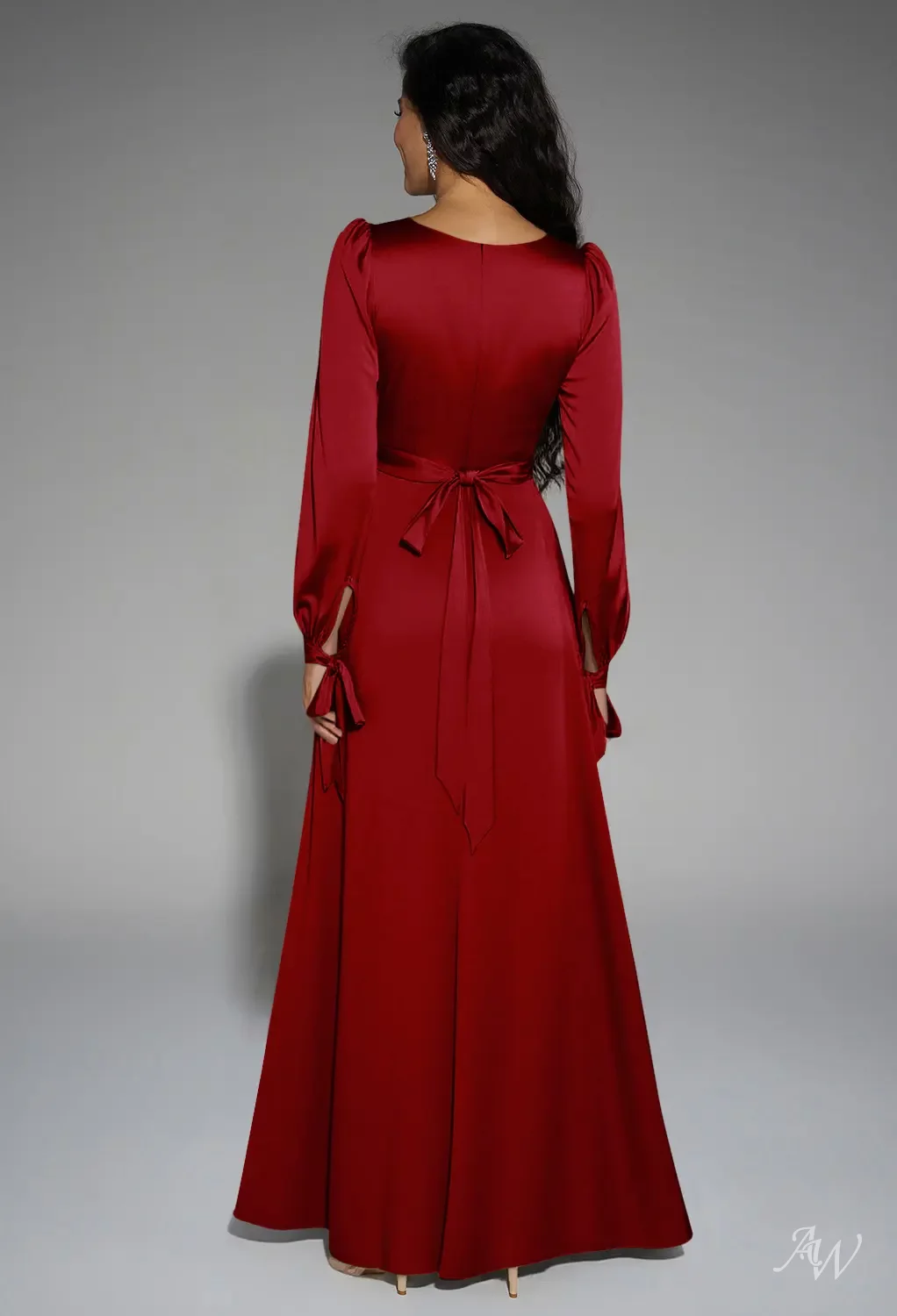 claret evening dresses Lucci Lu 28063 Size 14 Claret Formal A Line off the shoulder evening gown Prom Dress main image 0