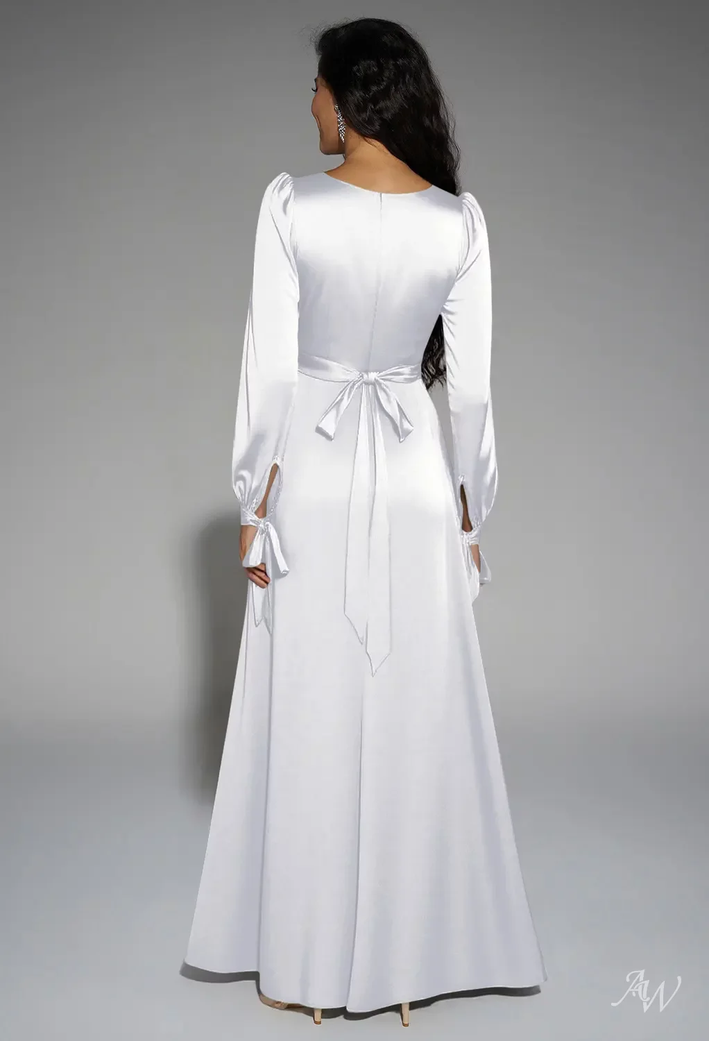 white rose bridesmaid dresses A9009 6pcs/set Champagne White Rose Bridesmaid Bouquet Wedding Supplie –  Angela Flower main image 1