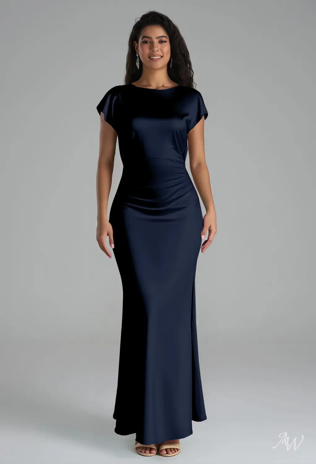 charcoal grey short bridesmaid dresses Custom Made Grey Ball Gown Round Neckline Mini Bridesmaid Dress Homecoming Dress