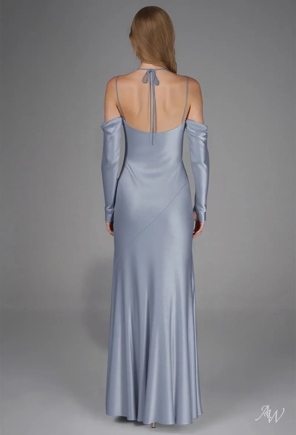 ruffle neck bridesmaid dress Shirees A-Line/Princess V-Neck Ruffle Sleeve Floor-Length Bridesmaid Dresses 2026 main image 1