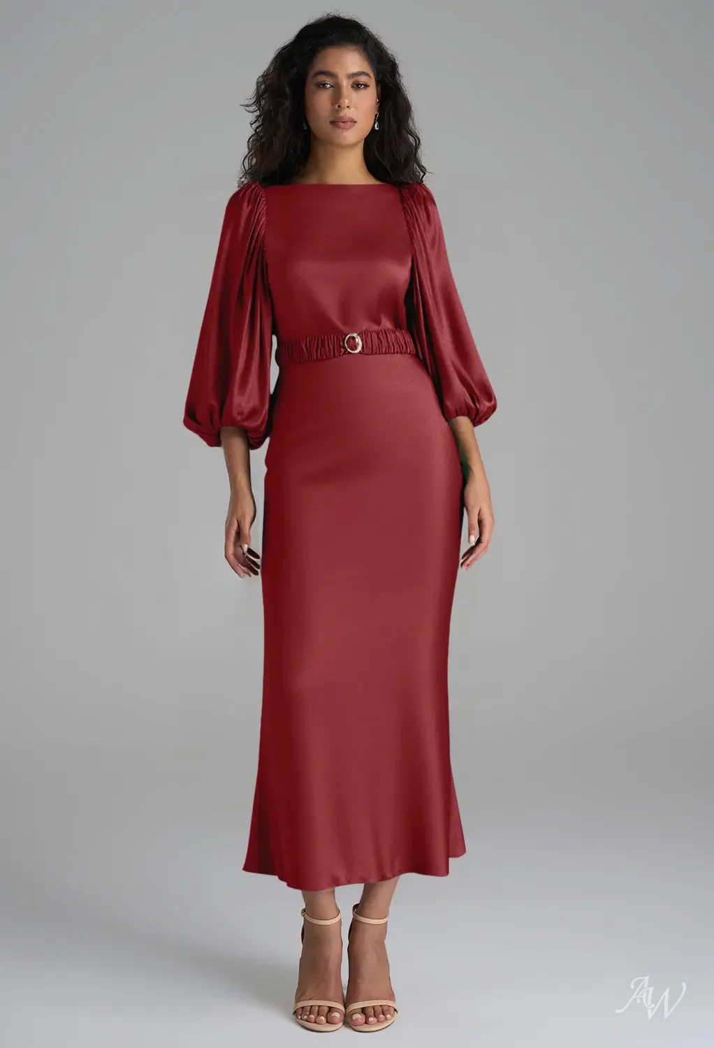 burgundy tea length bridesmaid dresses Simple V Neck Burgundy Tea Length Prom Dress Burgundy Bridesmaid Dress   shopluu