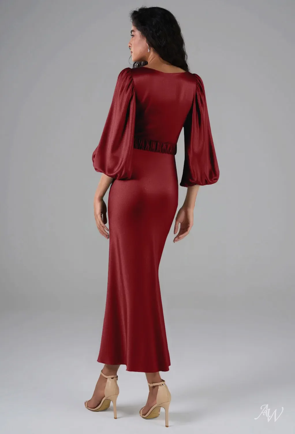 womens classic black dress Midi-Length Designer Cocktail by La Femme Black / 6 Tianas reaction to seeing Helori Pay With:460 Qs (Silkroll Fee: $11.50) Summer and Spring