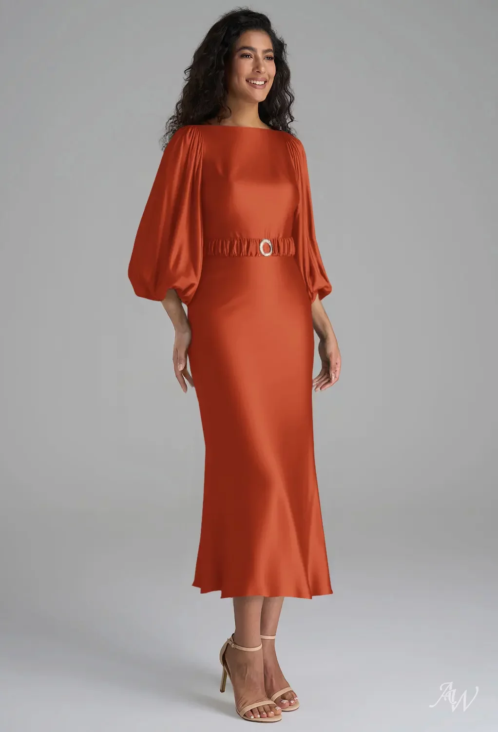 tangerine bridesmaid dresses Tangerine Orange Bridesmaid Dresses A-Line Short Sleeves V Neck Sequined Empire Waist Long Chiffon Bridesmaid Dresses