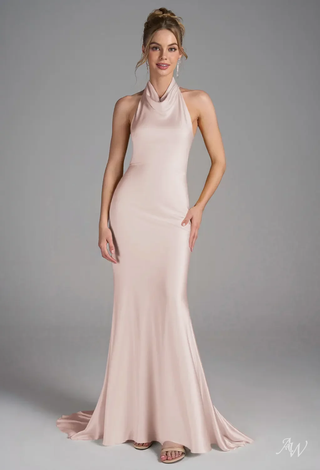 apricot satin dress Curve Satin Shirt Midi Dress
