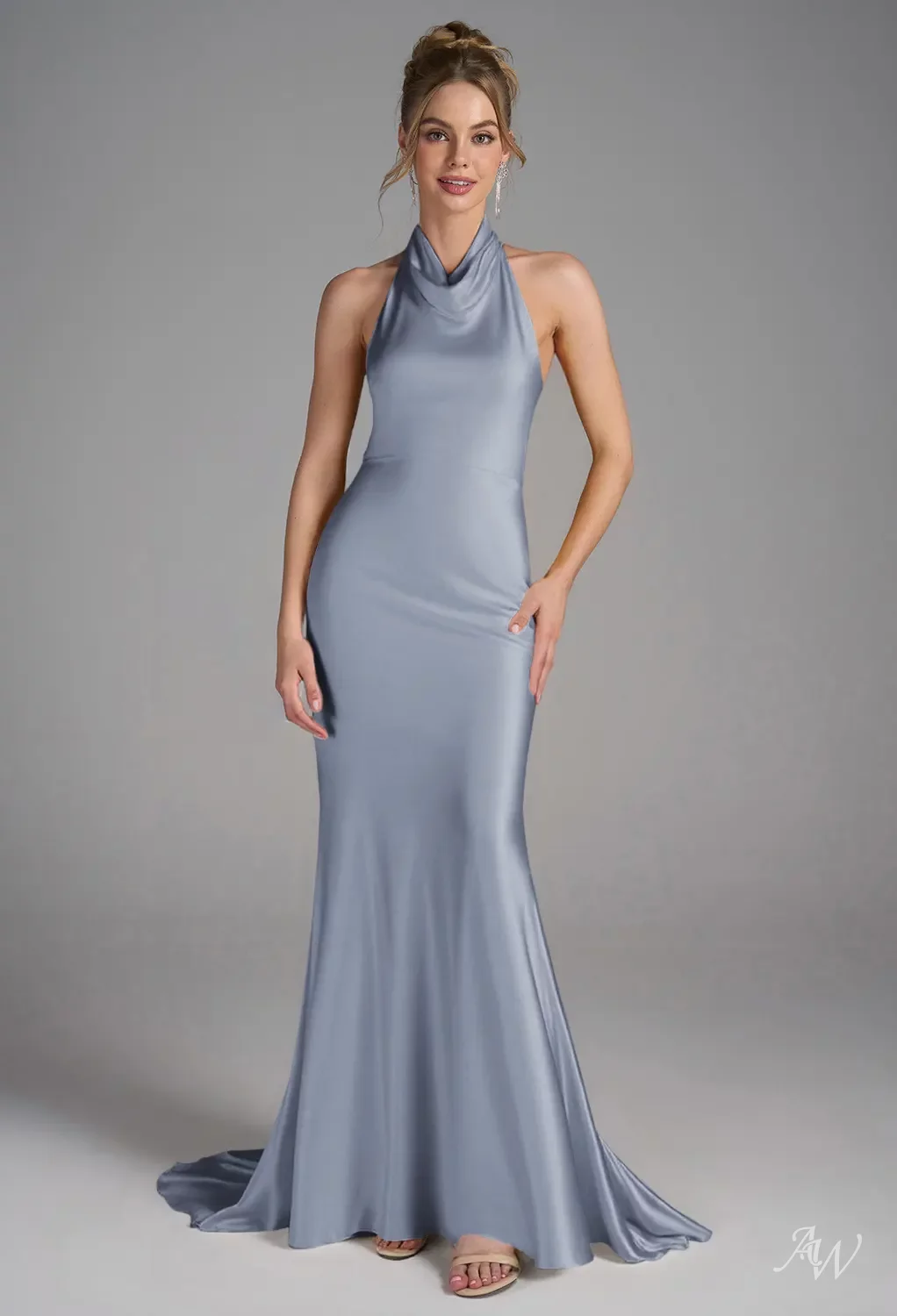 princess polly baby blue dress Mix and Match Bridesmaid Dress main image 1