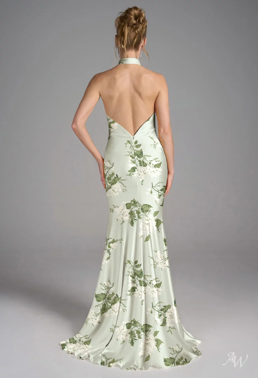 halter garden party dress Lovett Maxi Halter Dress - Botanical Garden