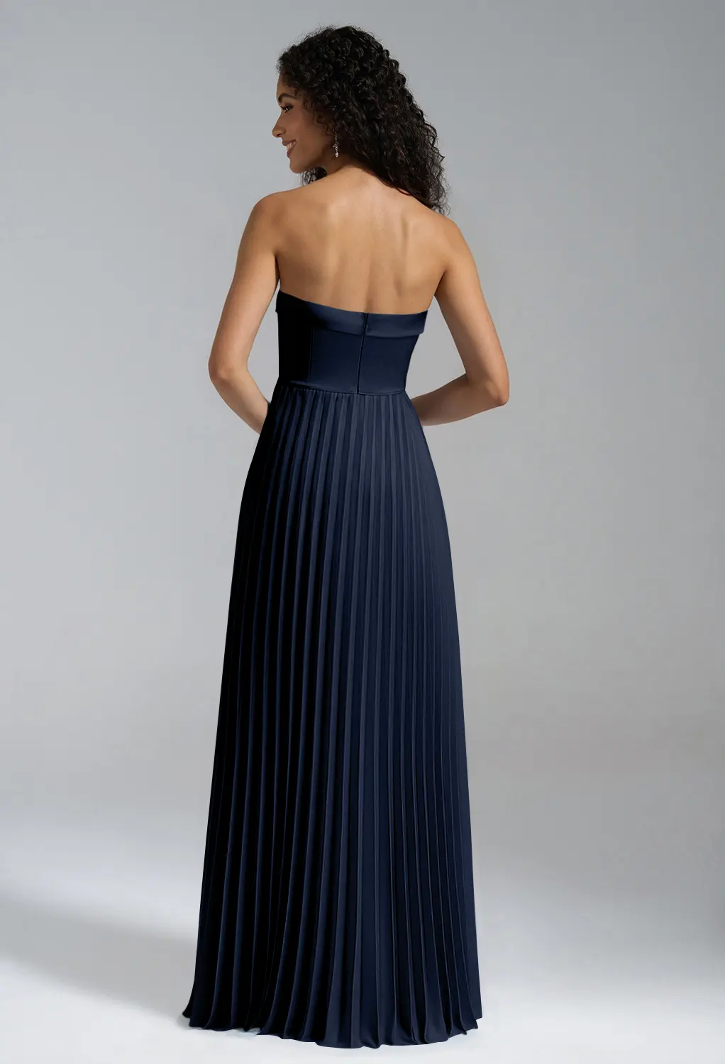 navy blue satin bridesmaid dresses Six Stories Womens Midnight Cowl-neck Cami-strap Woven Maxi Dress 16 The oversized bow detail at the back enhances the romantic charm of this breathtaking design KissProm Square Neck Ruched Sheath
