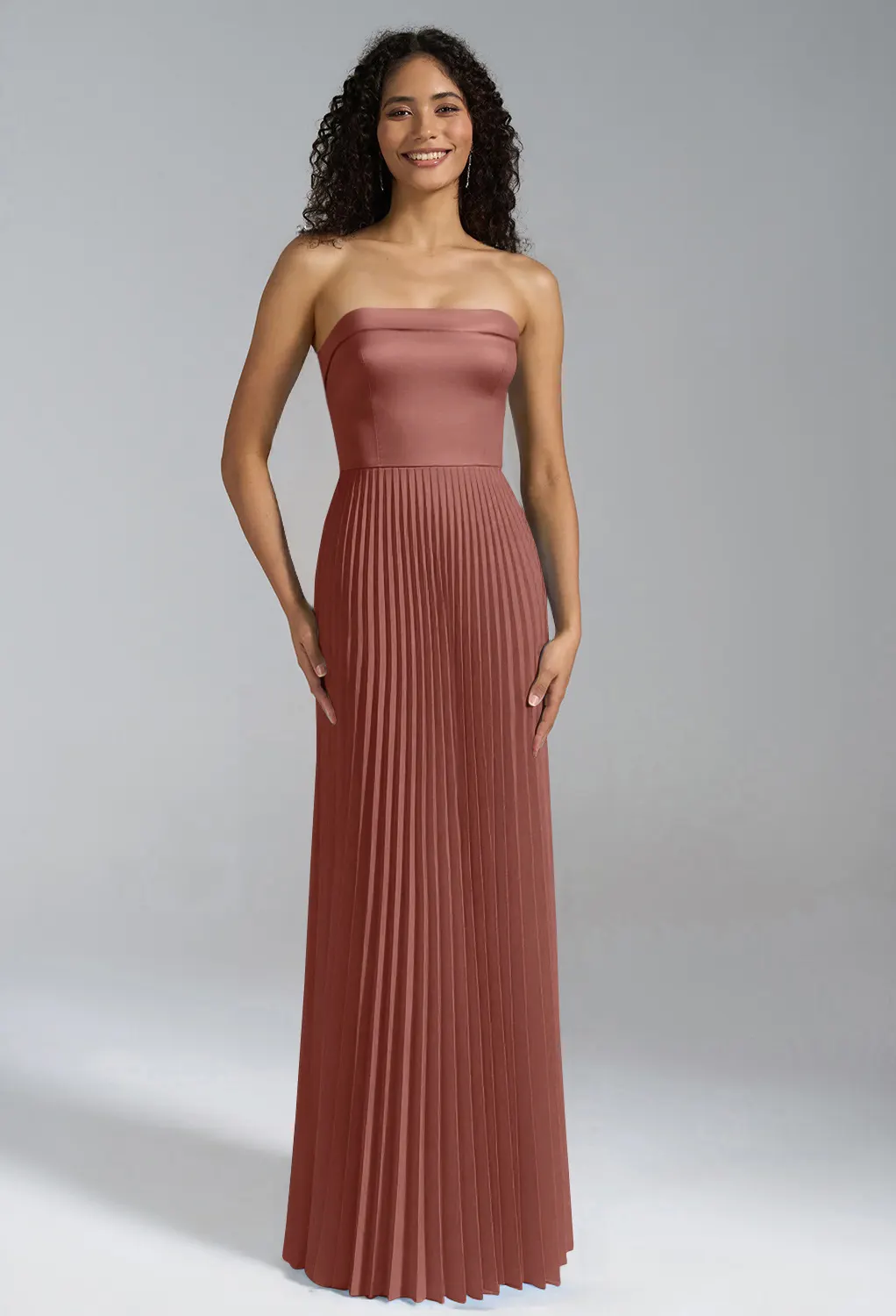 chinese dress ladies Desert Rose Satin Maxi main image 1
