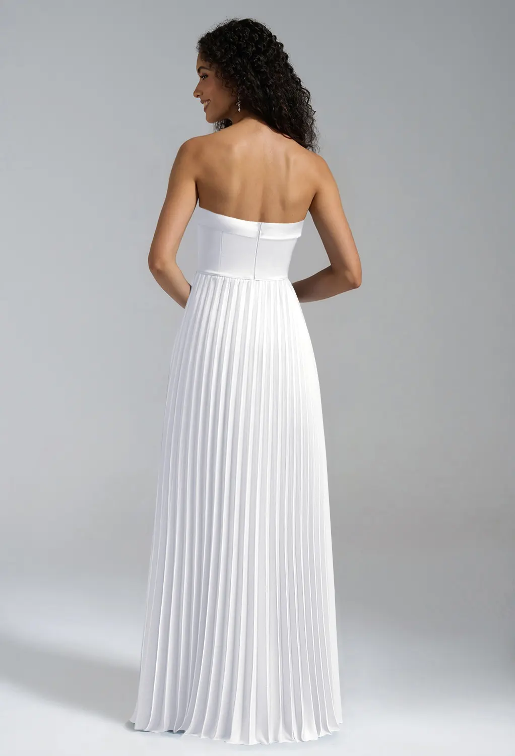 White Long Bridesmaid Dresses | AW.Bridal