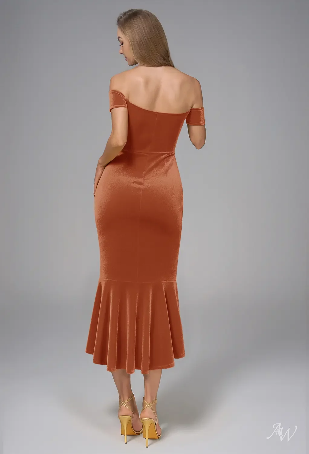AW Alva Burnt Orange Wedding Guest Dresses | AW.Bridal