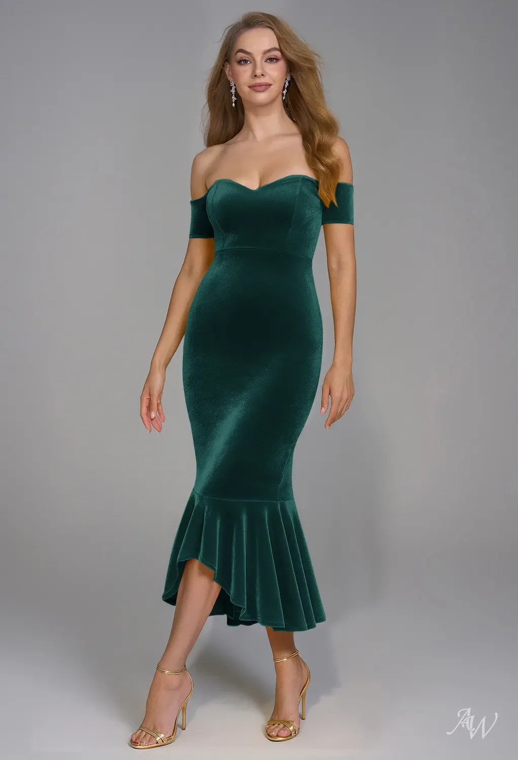 sachin and babi light blue dress AW Alva Hunter Green Wedding Guest Dresses