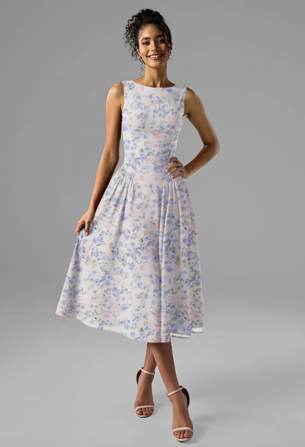 floral dresses for graduation colour-orange