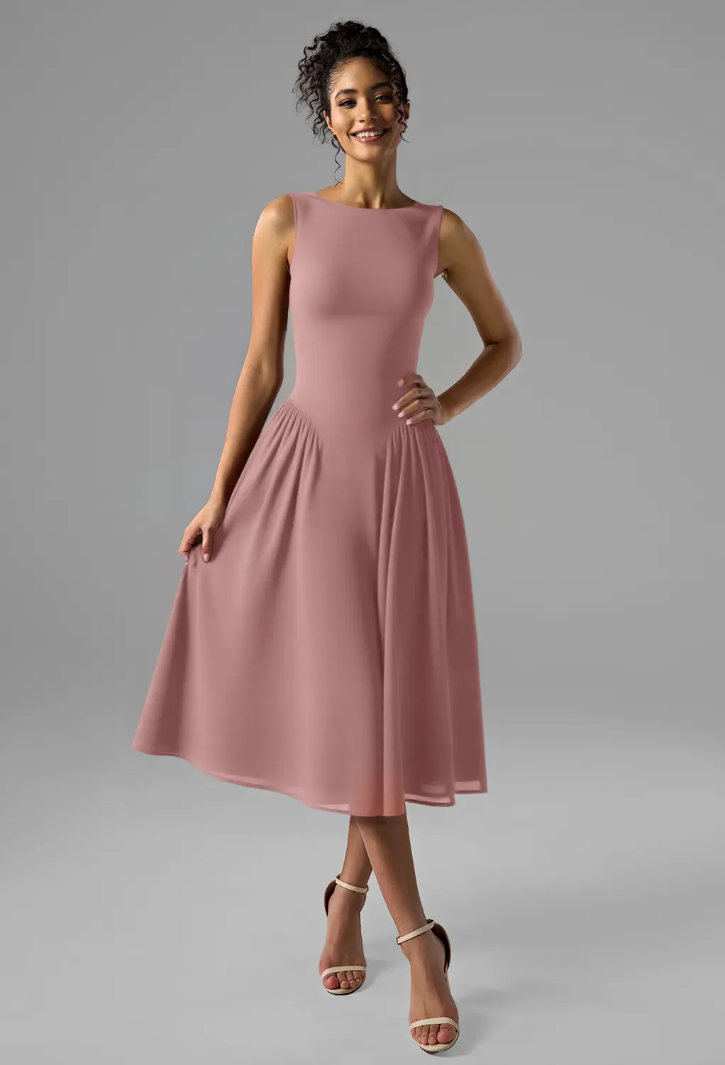 dusty pink graduation dress Rose Dresses NA-02.25.26AM